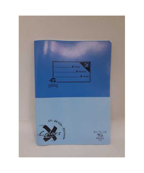 Caiet dictando 80 file A5 Pigna albastru