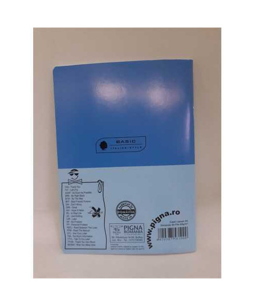 Caiet dictando 80 file A5 Pigna albastru