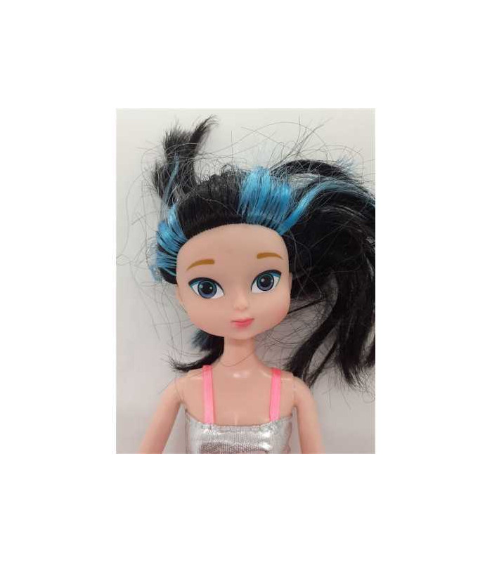 Papusa pentru fetite cu rochita sclipitoare 28 cm