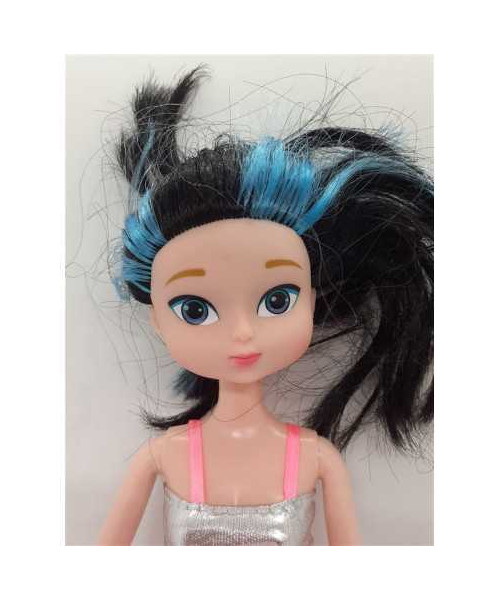 Papusa pentru fetite cu rochita sclipitoare 28 cm