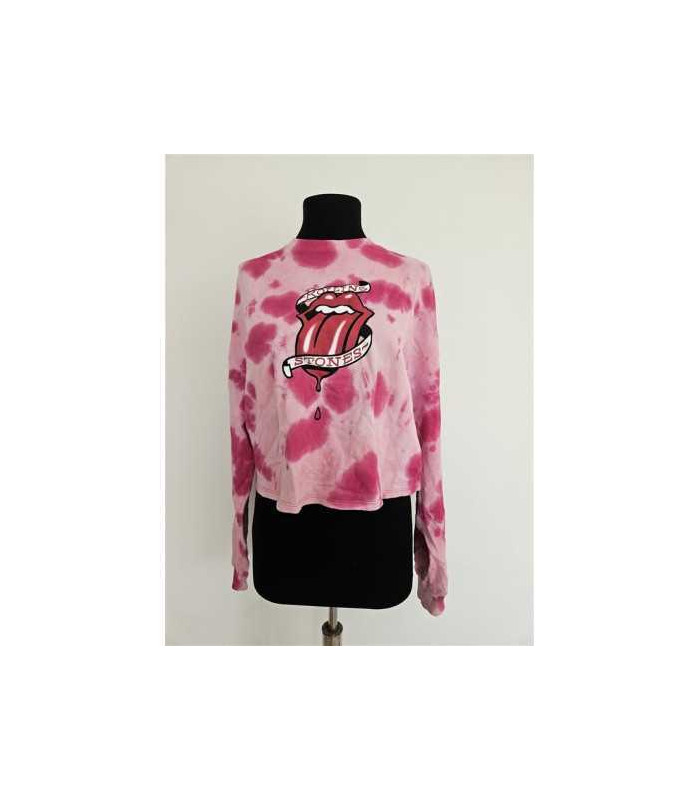 Bluzita dama cu maneca lunga si imprimeu pe piept