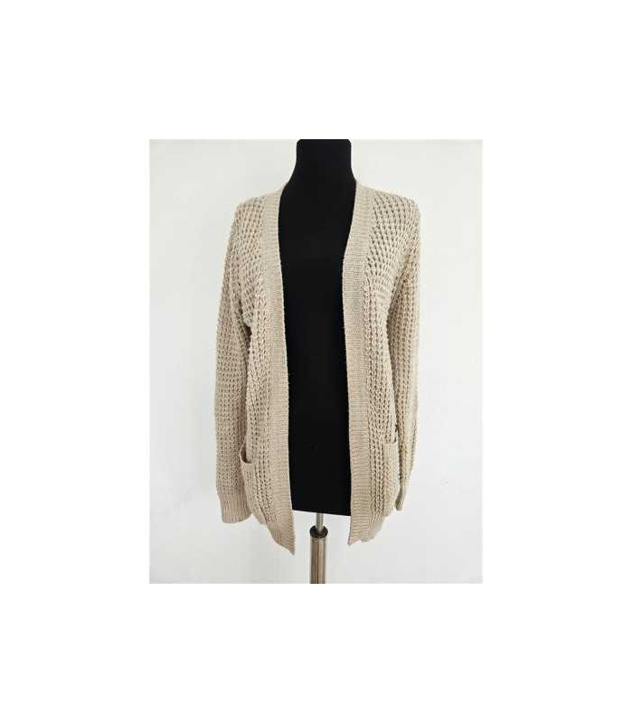 Cardigan dama lung model tricotat cu buzunare FB SISTER