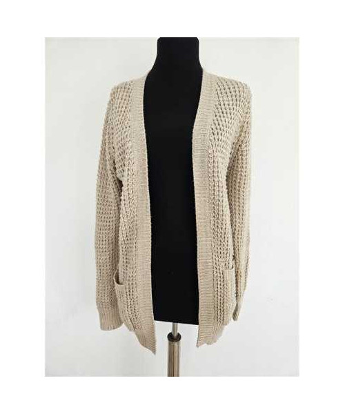 Cardigan dama lung model tricotat cu buzunare FB SISTER