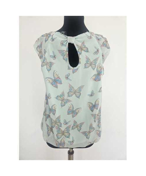 Bluzita racoroasa de vara cu fluturasi multicolori K&D