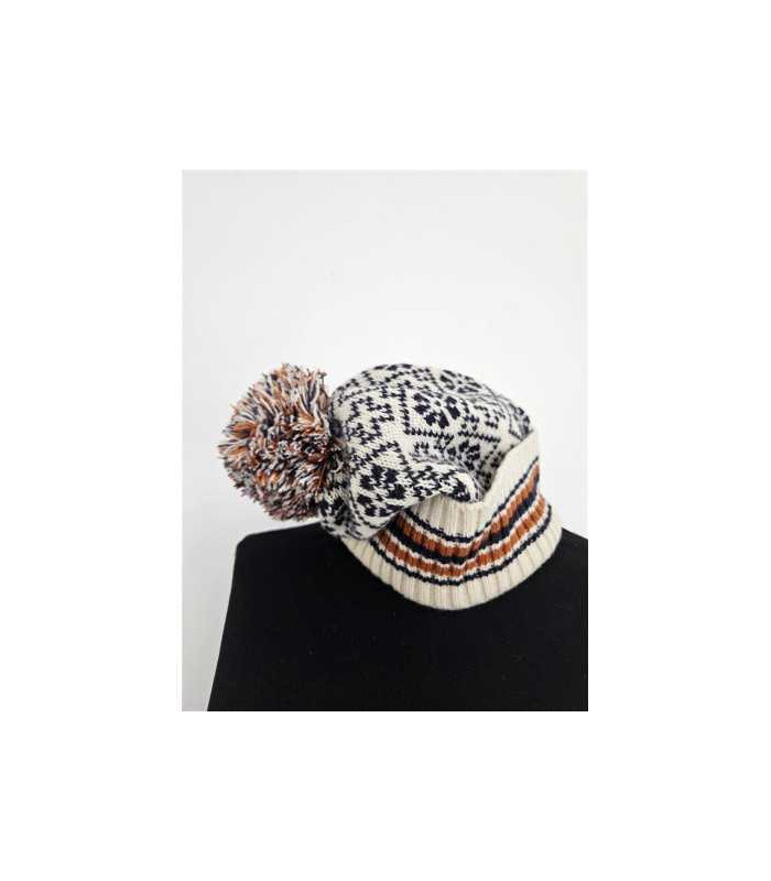 Caciula dama tricotata cu model geometric