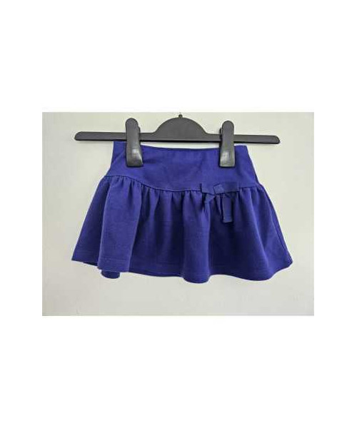 Fusta cu elastic in talie culoare albastru