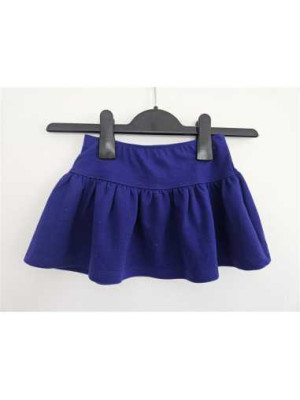 Fusta cu elastic in talie culoare albastru 2