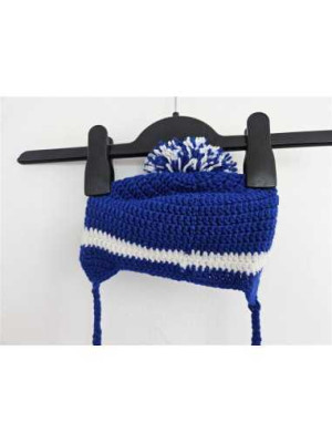 Caciula tricotata model cu ciucure pentru copii 2