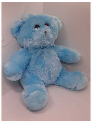 Ursulet de plus culoare bleu 31 cm