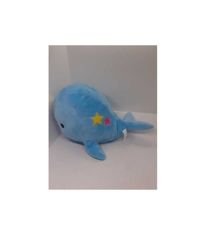 Balena de plus culoare albastru 38 cm