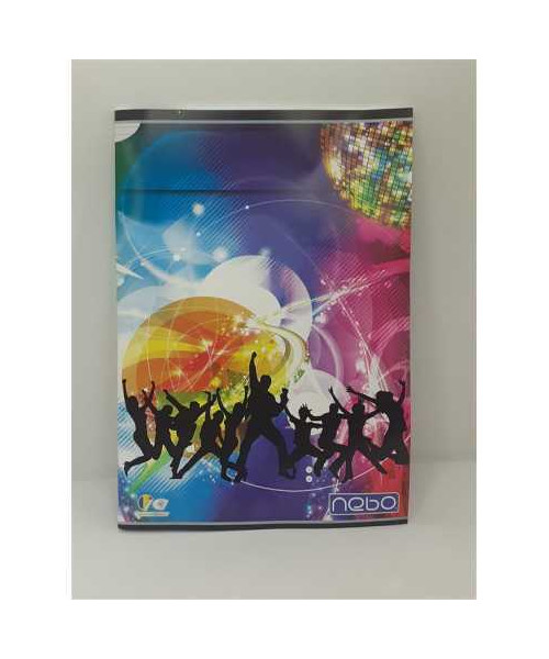 Caiet dictando A4 60 file model multicolor