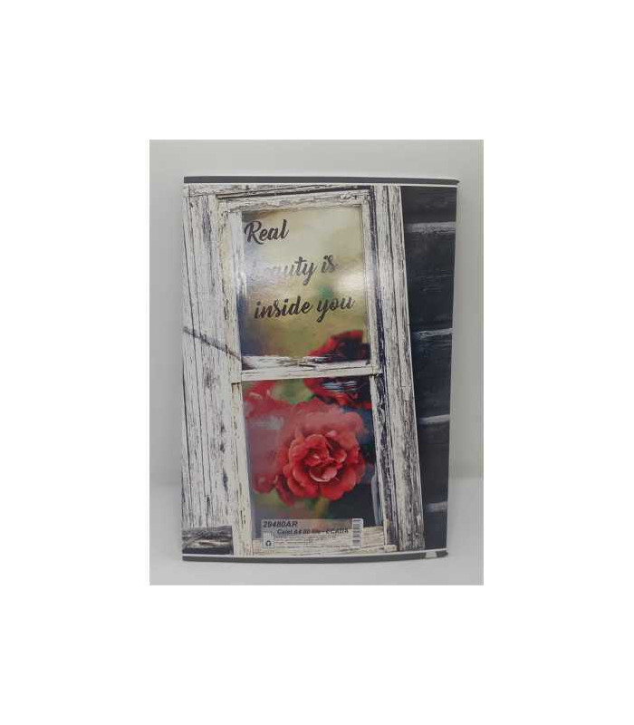 Caiet A4 matematica 80 file model floare