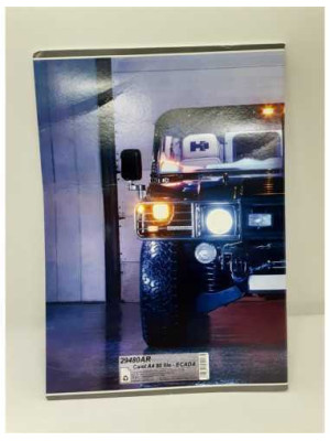 Caiet A4 matematica 80 file model masina 2