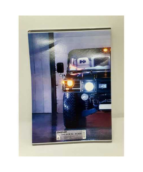 Caiet A4 matematica 80 file model masina