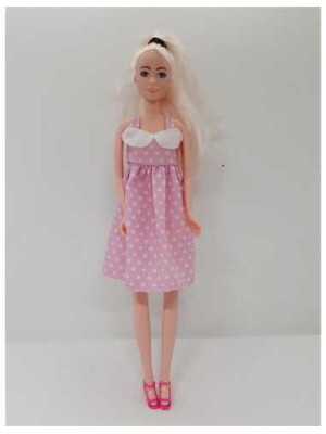 Papusa cu rochita roz Auchan