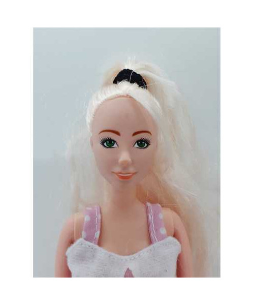 Papusa cu rochita roz Auchan