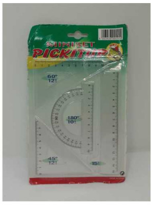 Mini set geometrie din plastic