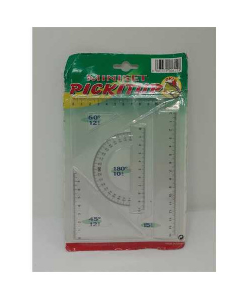 Mini set geometrie din plastic