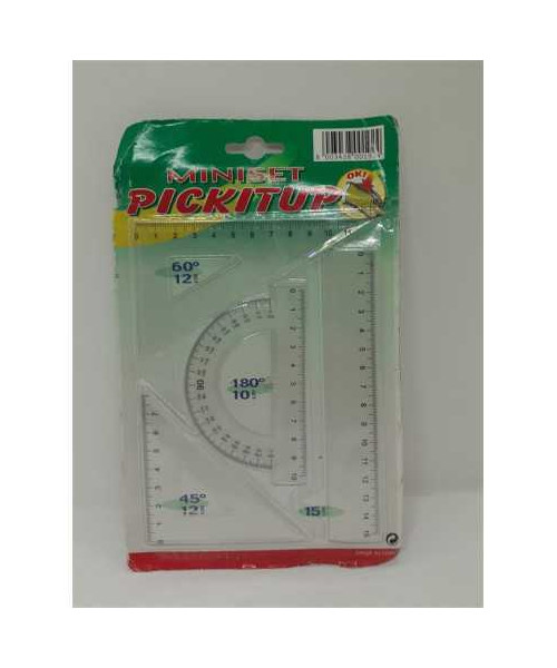 Mini set geometrie din plastic