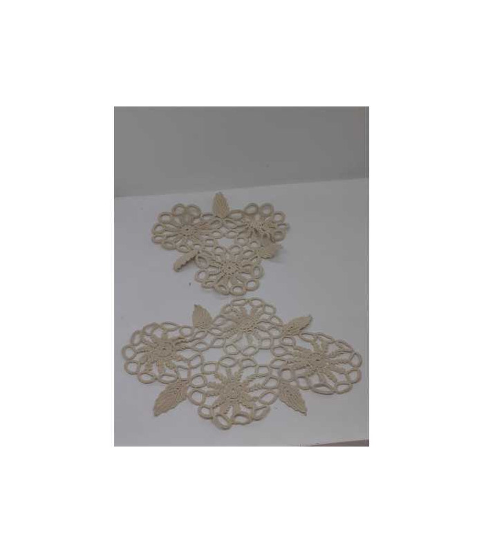 Set 2 mileuri pentru decor model cu floricele