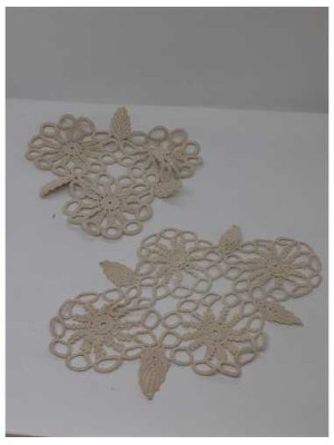 Set 2 mileuri pentru decor model cu floricele 2