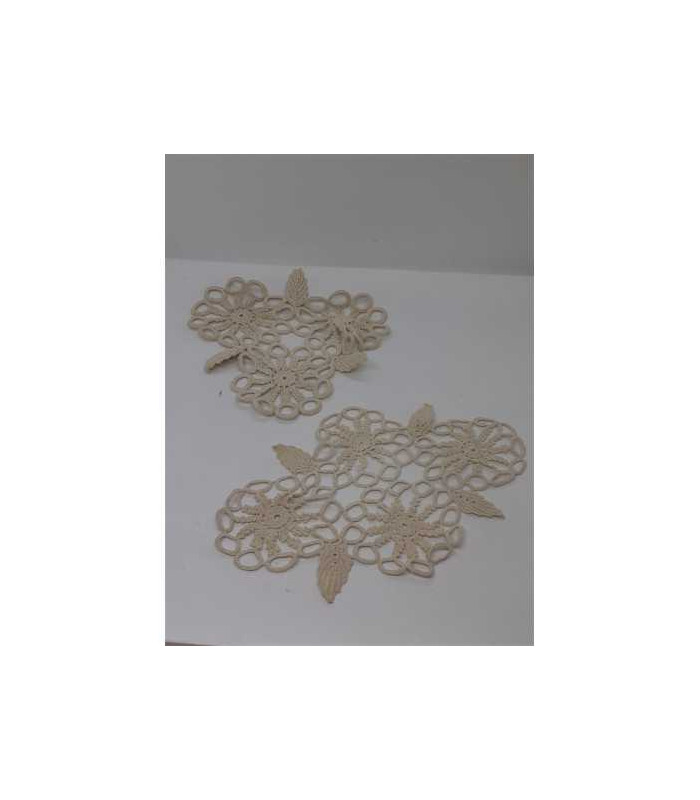 Set 2 mileuri pentru decor model cu floricele