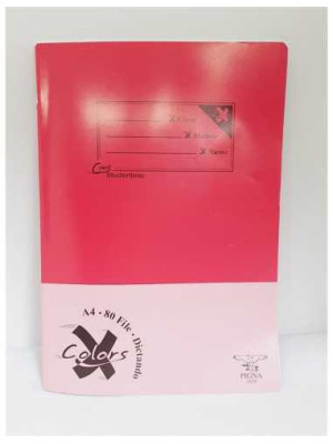 Caiet A4 dictando 80 file model coperta roz Pigna