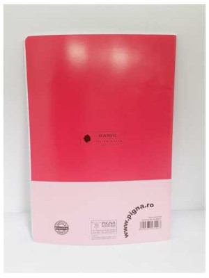 Caiet A4 dictando 80 file model coperta roz Pigna 2