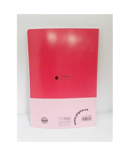 Caiet A4 dictando 80 file model coperta roz Pigna