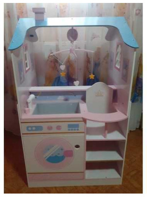 Statie pentru schimbat papusi bebelusi model casuta