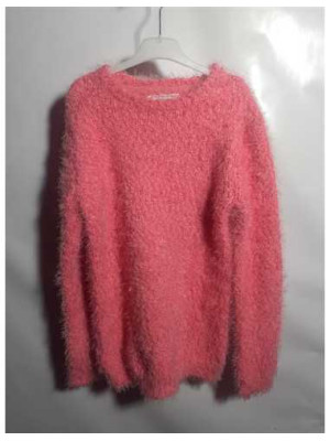 Pulover pufos pentru fetite culoare roz