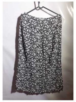 Fustita dama cu imprimeu alb AMISU 2