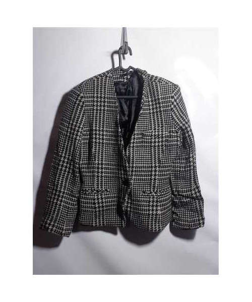 Sacou dama pentru toamna cu decupaj in V la piept