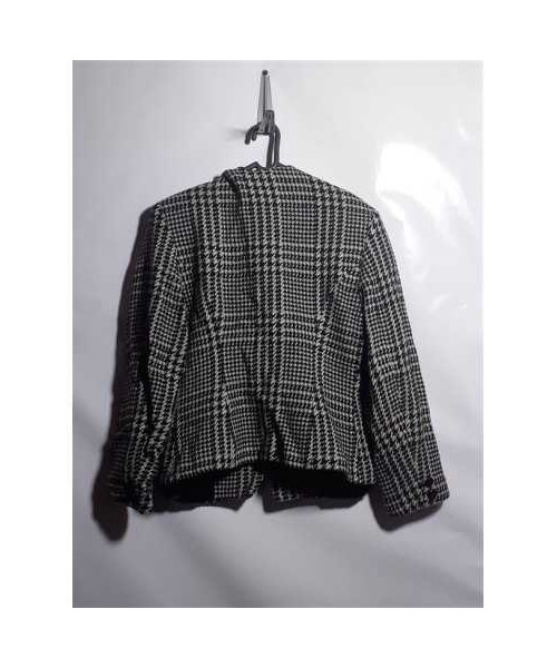 Sacou dama pentru toamna cu decupaj in V la piept