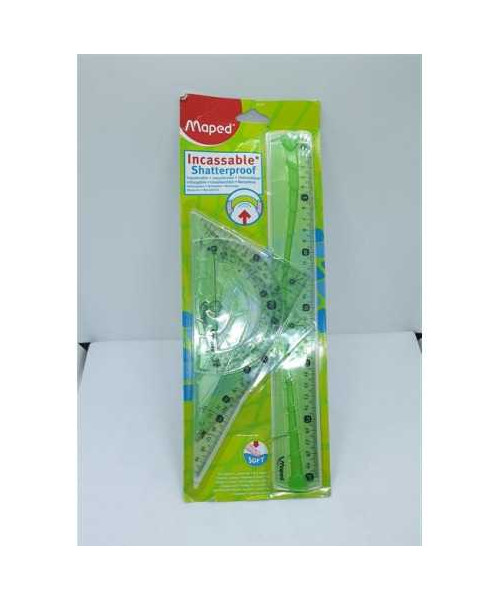 Set rigle rezistente din plastic 4 buc Maped