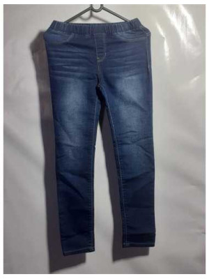 Pantaloni lungi de blugi cu elastic in talie pentru fete Guess