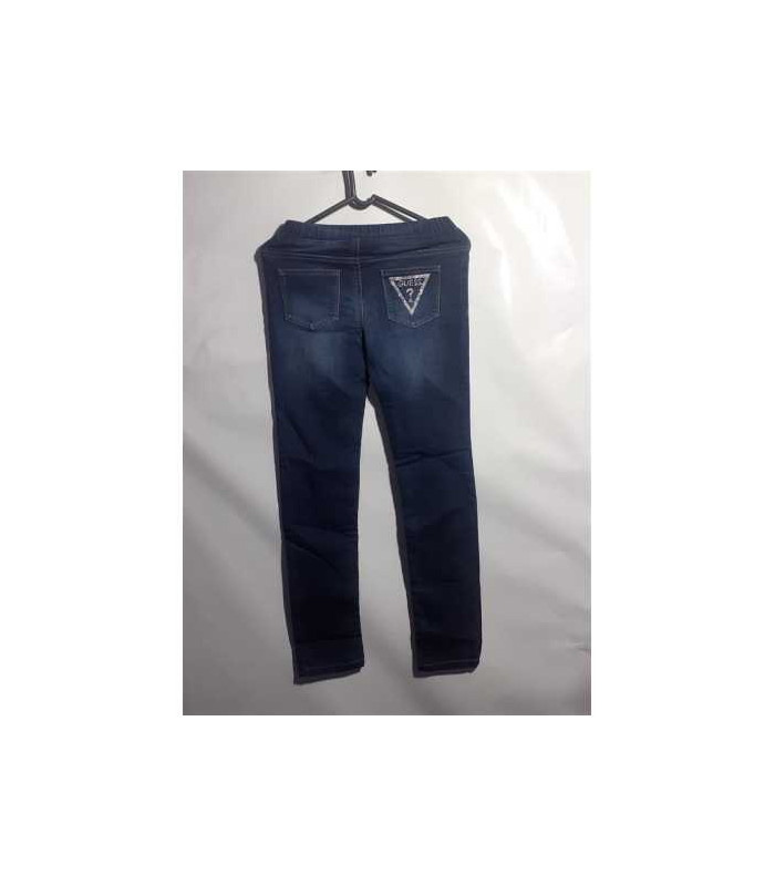 Pantaloni lungi de blugi cu elastic in talie pentru fete Guess