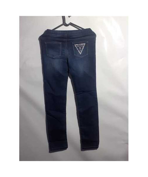 Pantaloni lungi de blugi cu elastic in talie pentru fete Guess