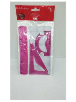 Set rigle flexibile 3 piese Little President