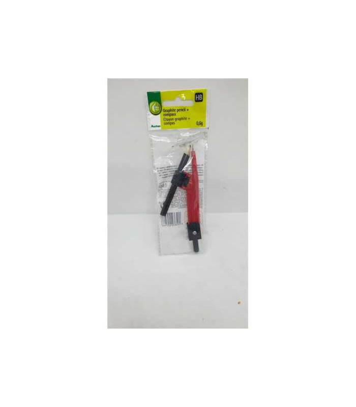 Compas din plastic cu creion grafit Auchan