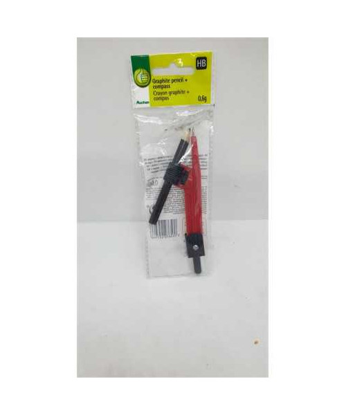 Compas din plastic cu creion grafit Auchan
