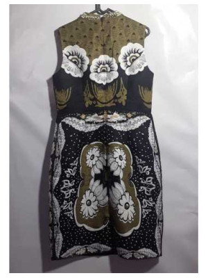 Rochie dama fara maneci cu margelute si strasurii 2