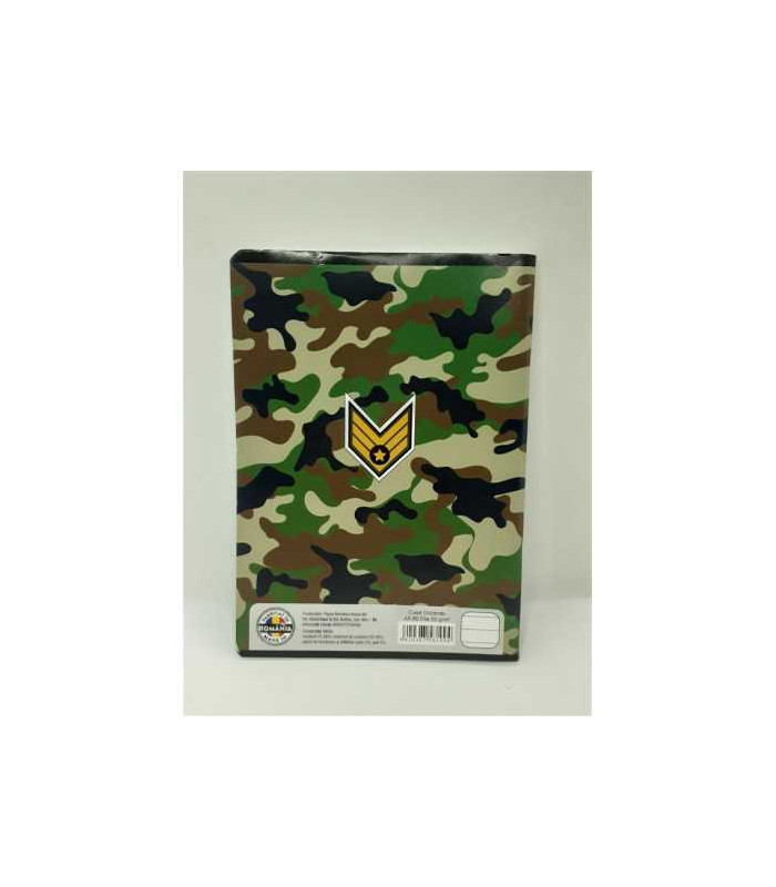 Caiet A5 80 file dictando model camuflaj Pigna
