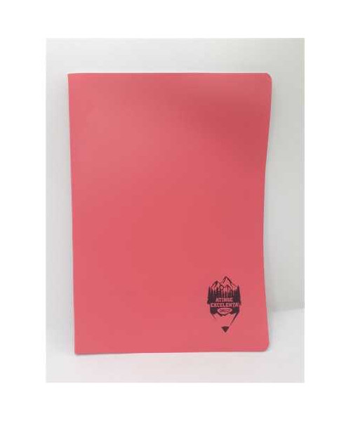 Caiet A4 60 file matematica coperta roz Daco