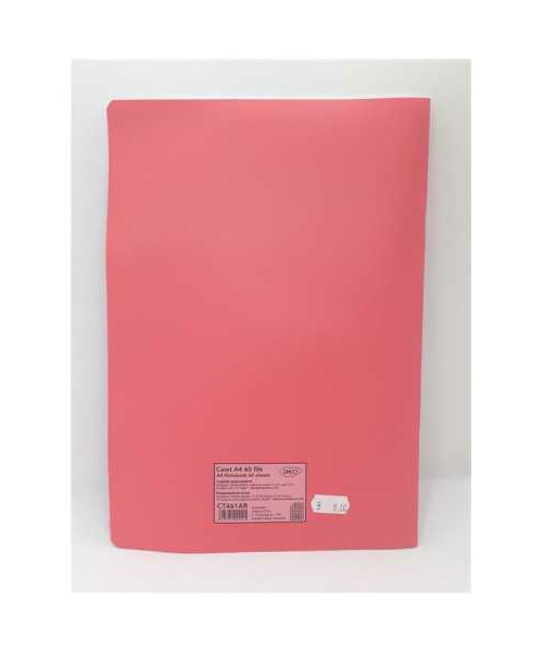 Caiet A4 60 file matematica coperta roz Daco