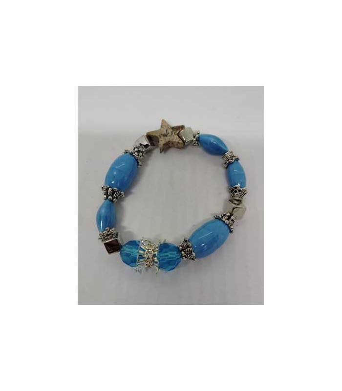 Bratara cu margele culoare turcoaz