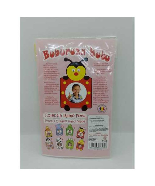Set creativ pentru copii rama foto model Buburuza
