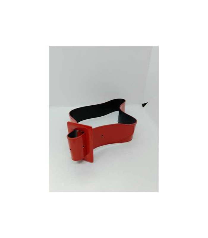 Curea dama lata culoare rosu