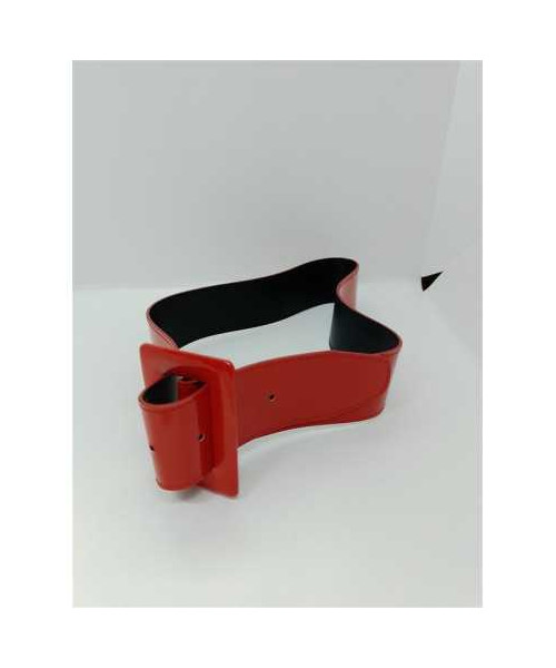 Curea dama lata culoare rosu