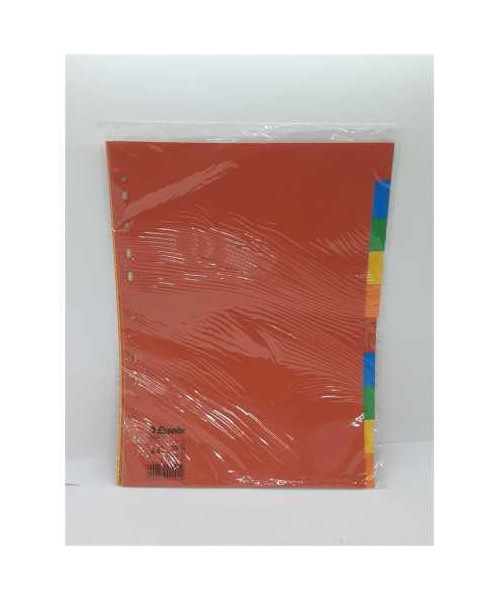 Separatoare carton color reciclat 12 bucati ESSELTE